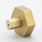 Gliderite Hardware 1-1/2 in. Hexagon Knob Satin Gold 5824-SG-1 - alternate 4